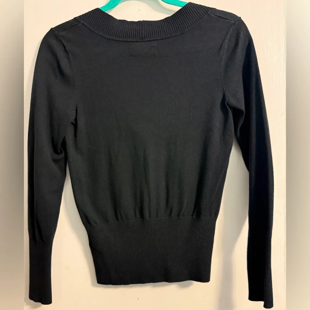 SO - Black V-Neck Sweater (VGUC) Medium - Image 2