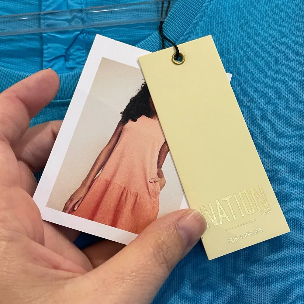 New! Nation LTD Harumi Mini Dress in Turks and Caicos - Size Large - Image 6