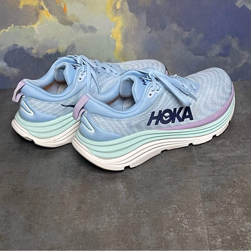 Hoka One One Gaviota 5 Blue Women's Running Shoes Size 8.5B - Image 7