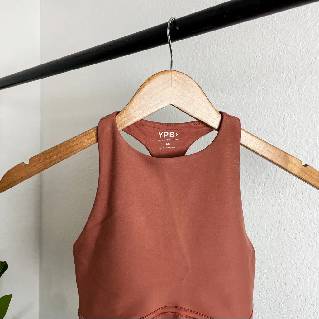 NWT Abercrombie & Fitch YPB SculptLux High Neck Corset Slim Tank Size XXS - Image 3