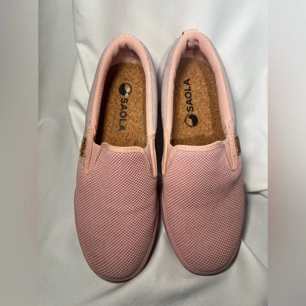 SAOLA Sustainable Havasu Knit Rose Slip On Shoes | 6.5 Pink - Image 3