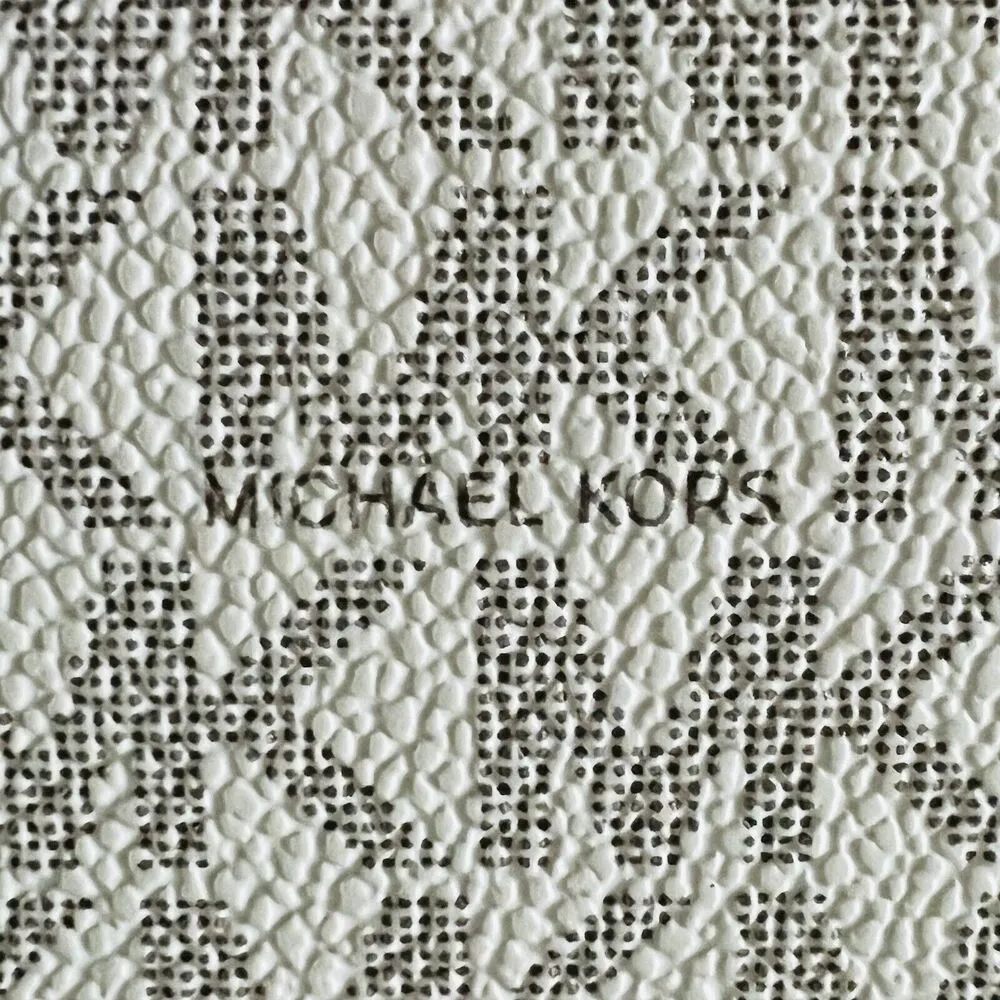 MICHAEL KORS Jet Set Travel Vanilla Logo Flat MF Phone Case Zip Wallet Wristlet - Image 5