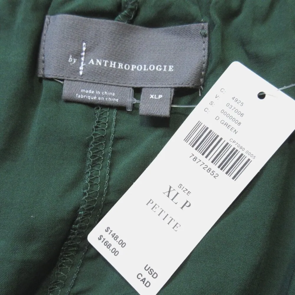 NWT by Anthropologie Petite Cheri in Dark Green Ruffled Tulle Midi Skirt XLP - Image 4