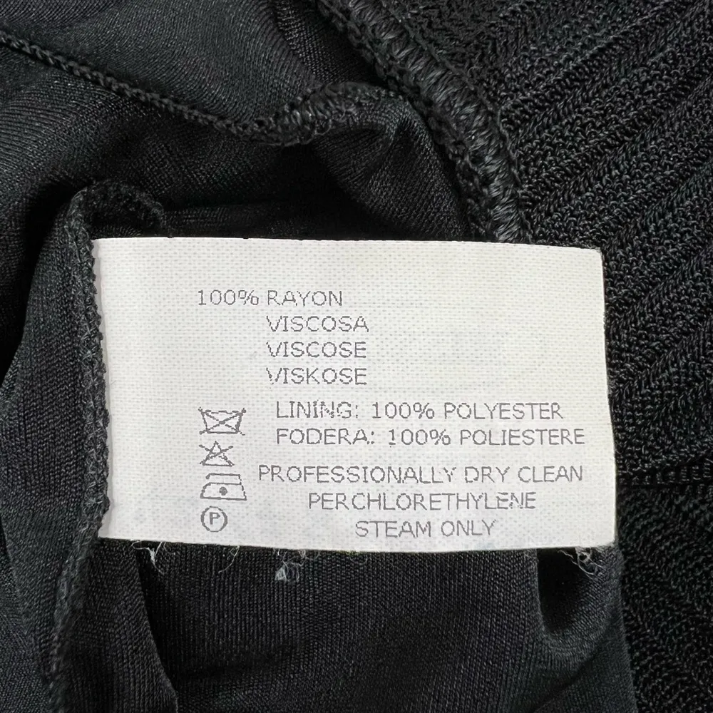 Missoni Faux Wrap Ribbed Black Skirt - Size IT 42/ US 6 - Image 10