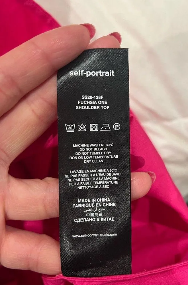 Self Portrait  one shoulder top - Image 9