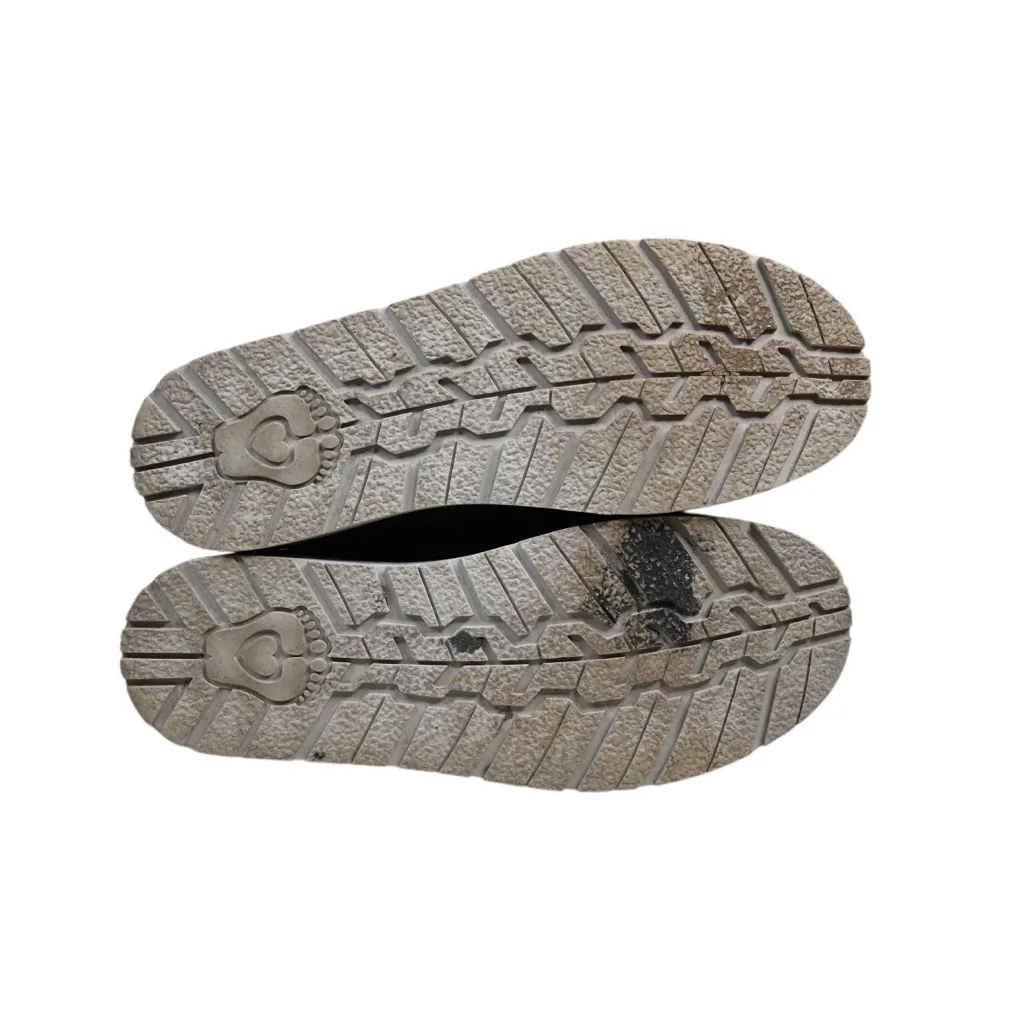 Bob's from Skechers Women's 7 Alpine Smores Leather Ankle Boot in Charcoal Gray - Image 10