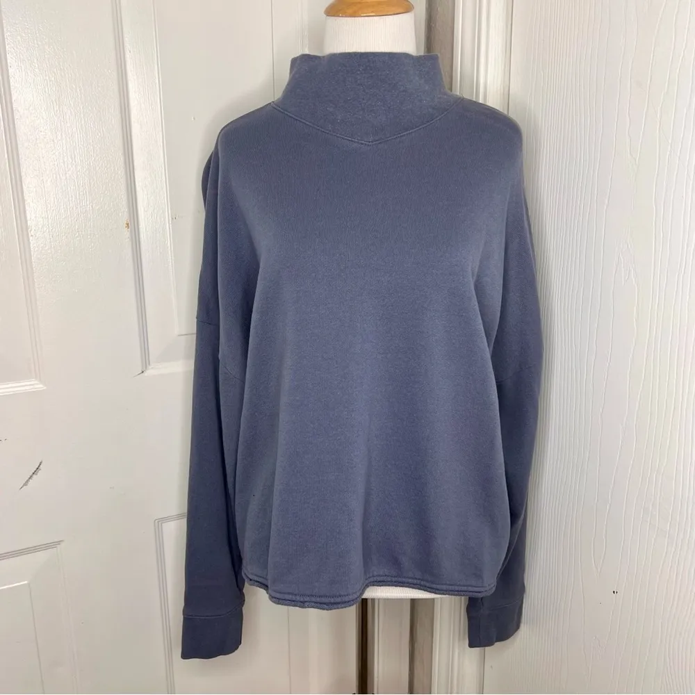 Madewell Hemp Cotton Mockneck Sweatshirt - Image 3