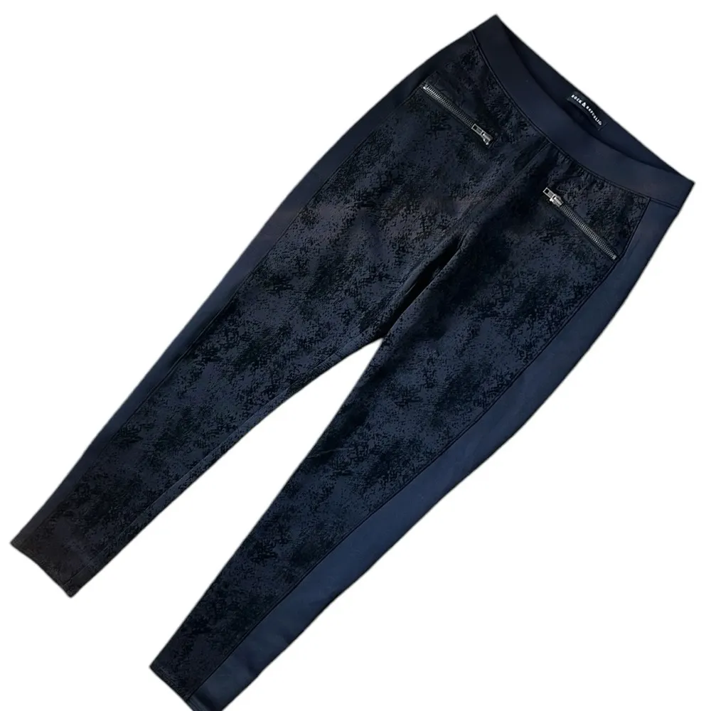 Rock & Republic Snake Print Crashed Velour Leggings - Image 8