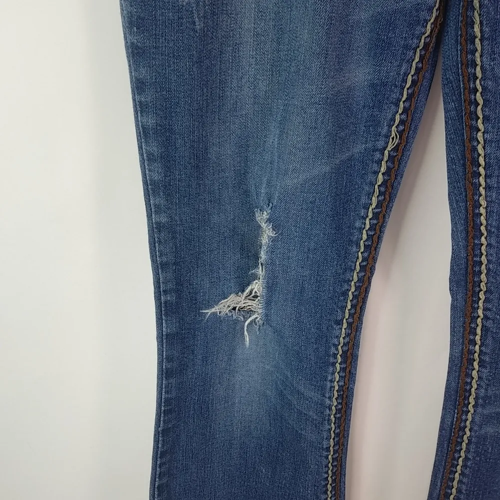 Zana Di 9 31x31 Distressed Contrast Stitching Jeans - Image 6