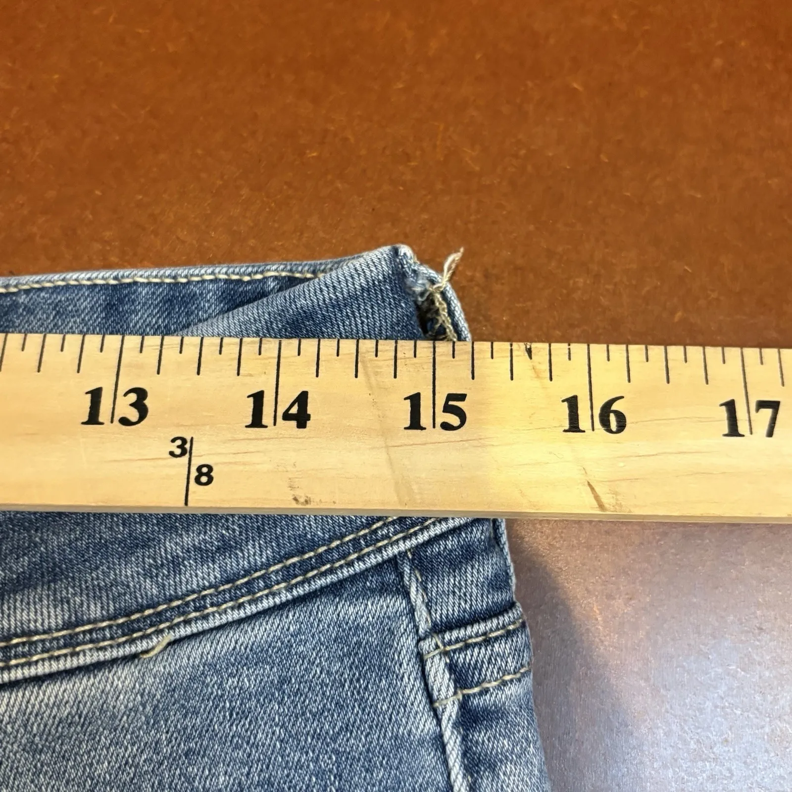 Hudson Barbara High Rise Straight Leg Stretch Denim Jeans. Light Wash, Women's 8 Blue - Image 7