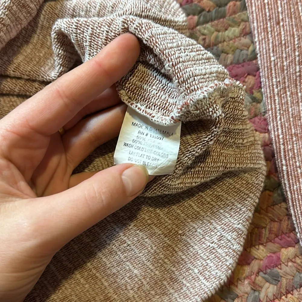 ALBION BURNT ORANGE STRIPED PULLOVER SWEATER - Image 4