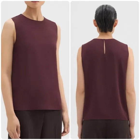 Theory Modern GGT Straight Shell Silk Top - Image 2