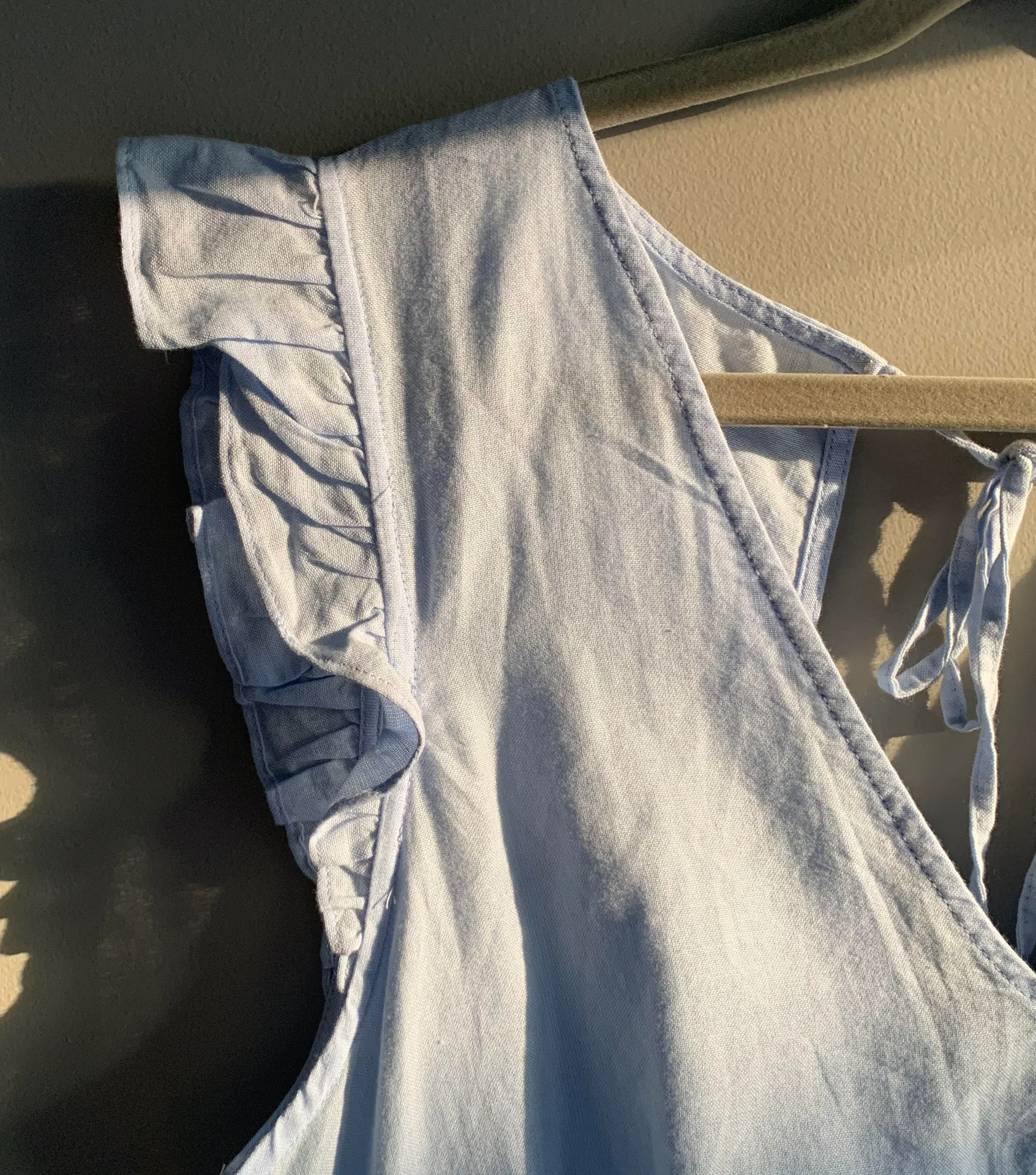 ZARA Trf Light Blue Blouse - Image 4