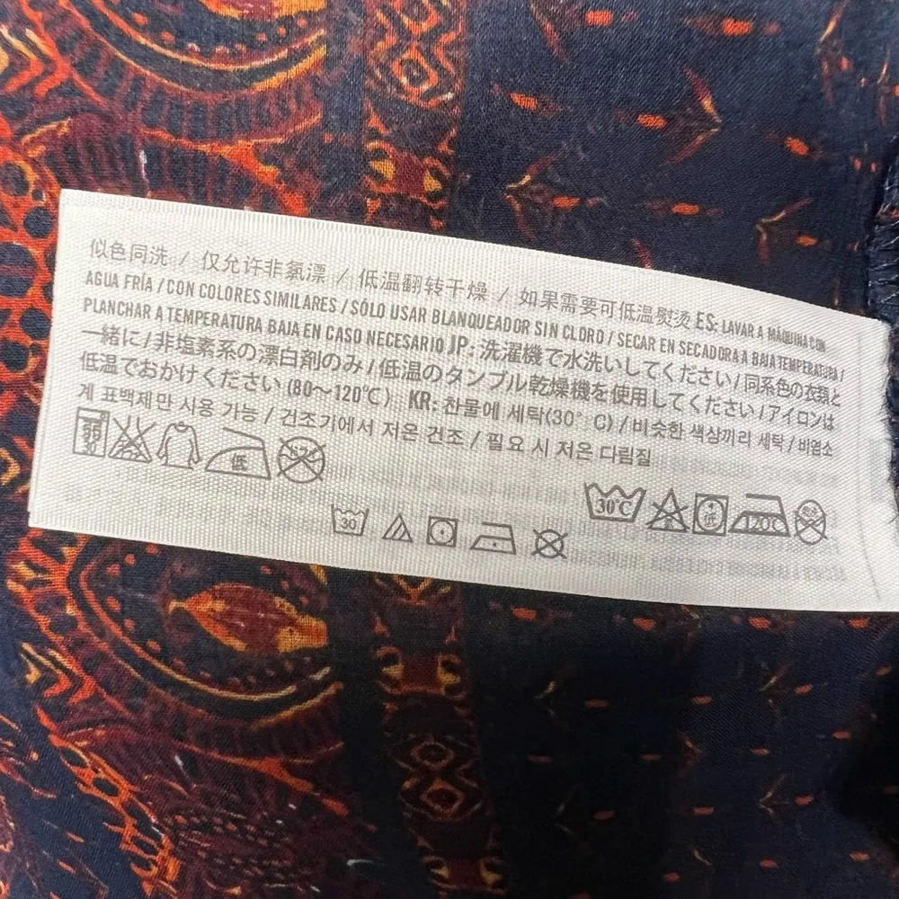 Abercrombie & Fitch Floral Babydoll Sheer Flowy Bohemian Hippie Top‎ - Image 10