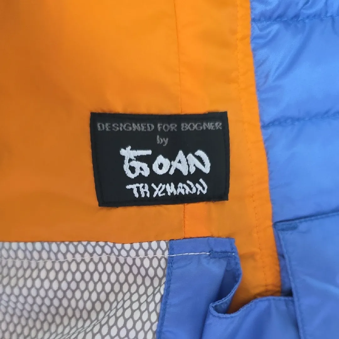 Vintage Bogner Ski Jacket Goan Thylmann 90s Puffer Coat Goose Down Blue 6 Small - Image 5