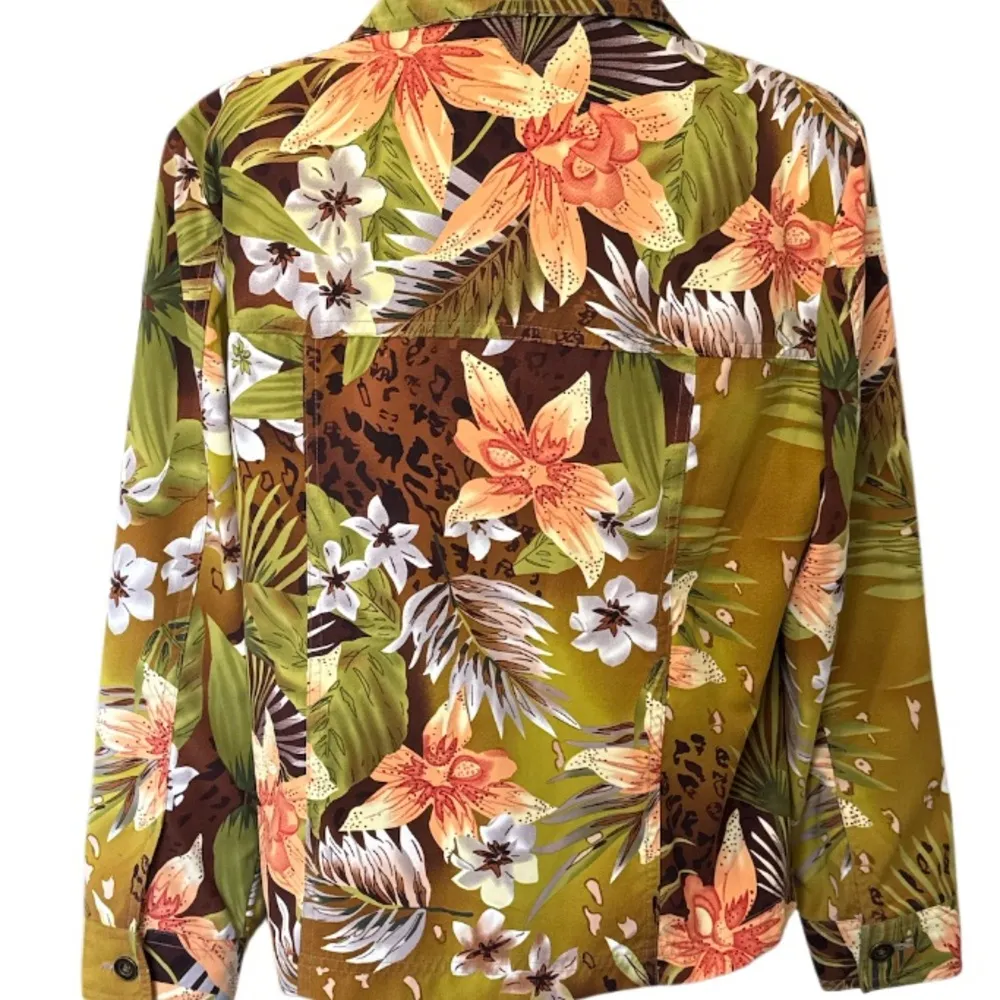 Allison Daley Tropical Floral Jacket - Multicolor - Image 2