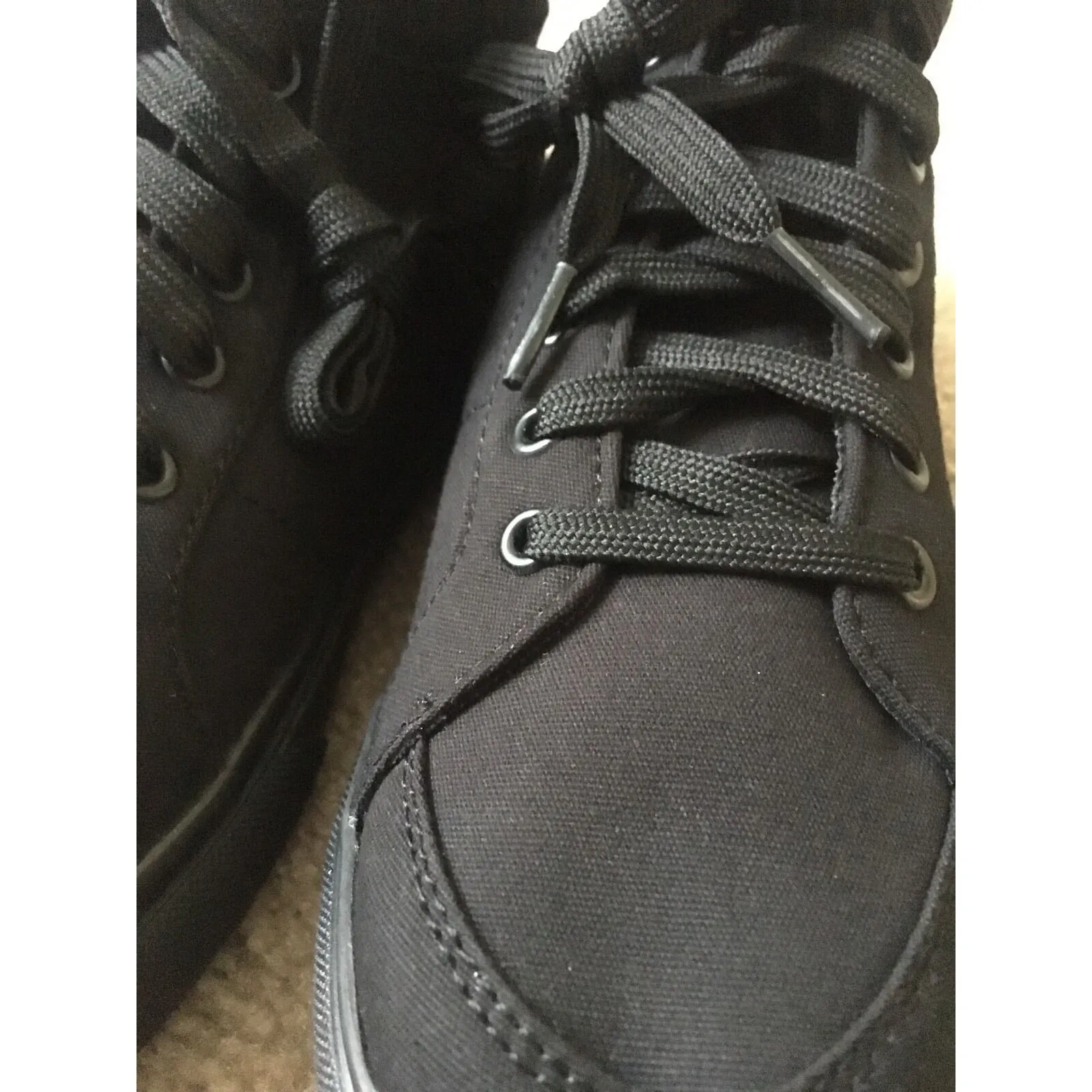 Faded Glory Women's High-Top Canvas Shoes Sneakers Choose Your Size Black - Image 5