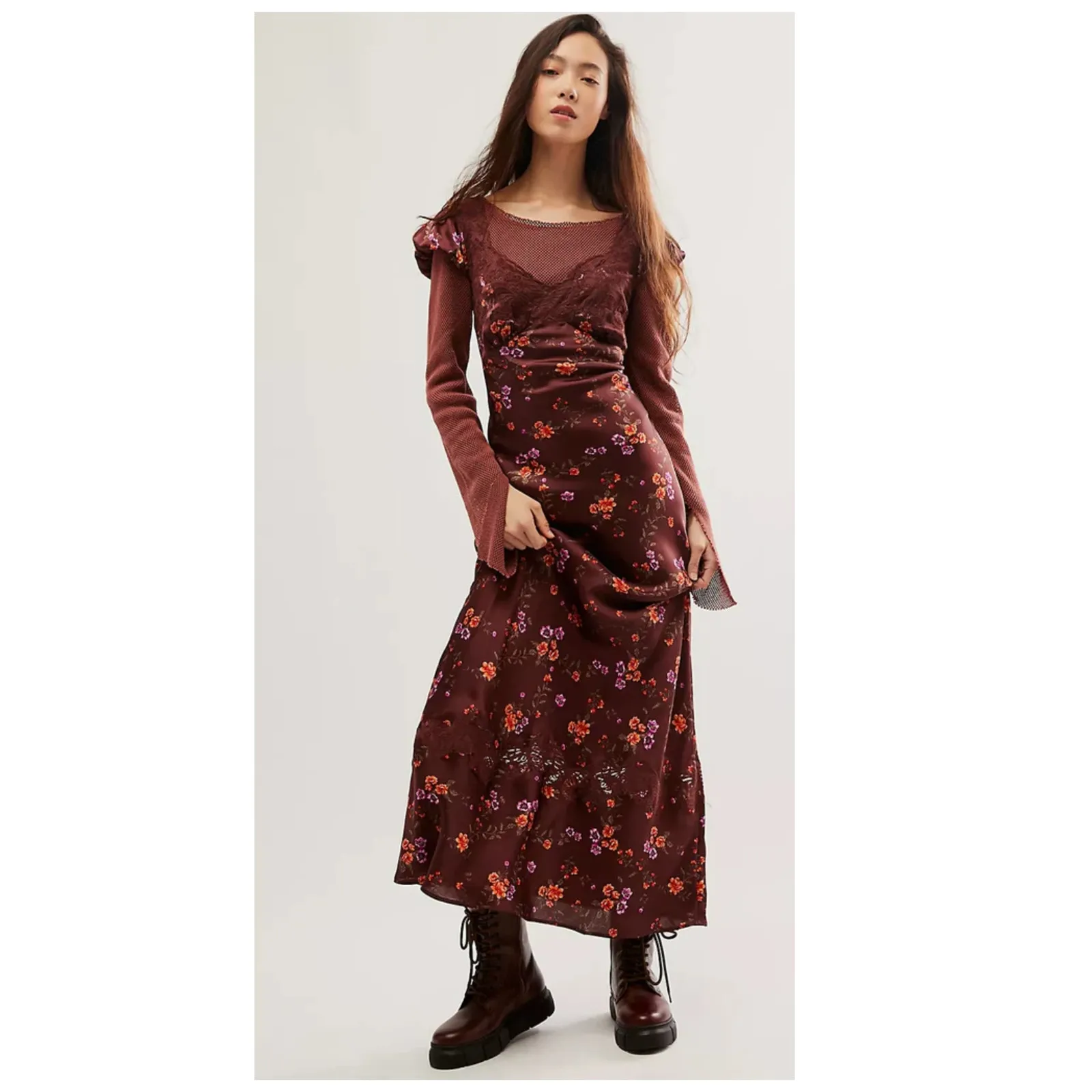 Free People Butterfly Babe Cutout Maxi Dress Size Small - Image 2