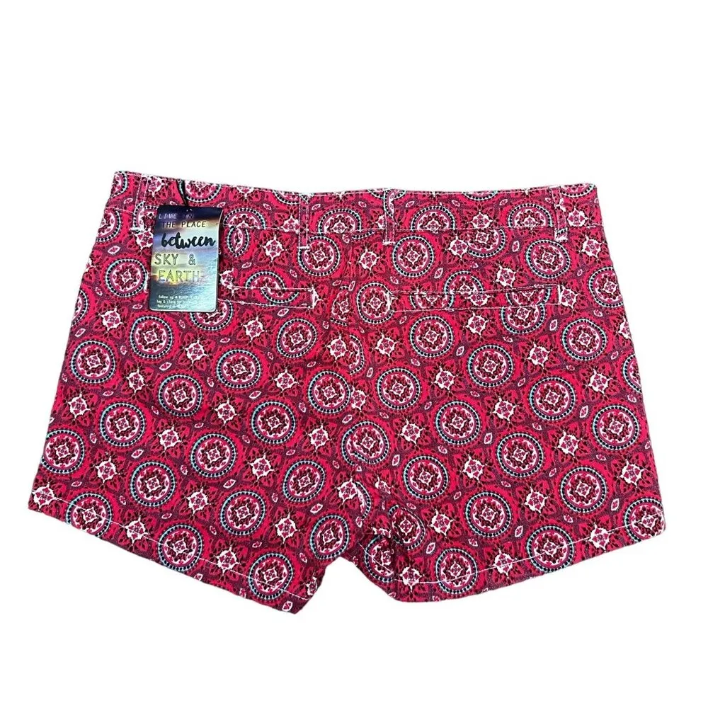 Bebop Women's Short Pink & White Designed Shorts - Image 2