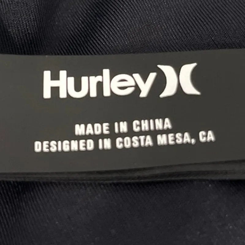 Hurley Black Sleeveless Strappy Crossback Yoga Athletic Sports Bra Crop Top Sz M - Image 3