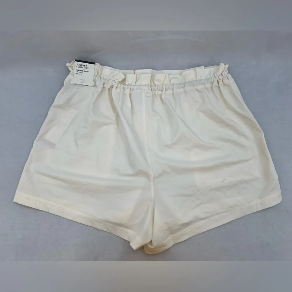 Calia Woven Paper Bag Shorts L Silver Size L - Image 7