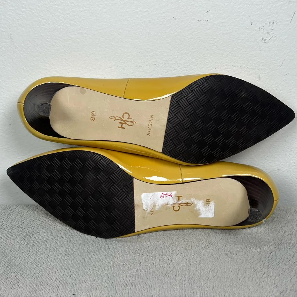 Cole Haan Juliana Women's Patent Leather golden mustard nike air.  size6.5 - Image 7