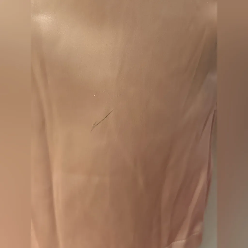 SHEIN Twist Front Wrap Hem Satin Dress - Image 9