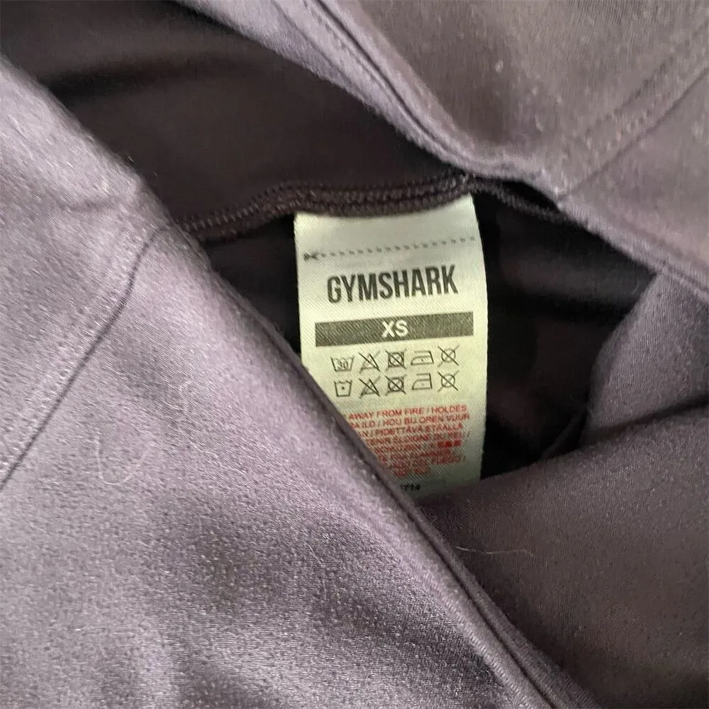 Gymshark Women's XS Purple Mid-Rise Leggings Yoga Workout Stretch Soft - Image 3