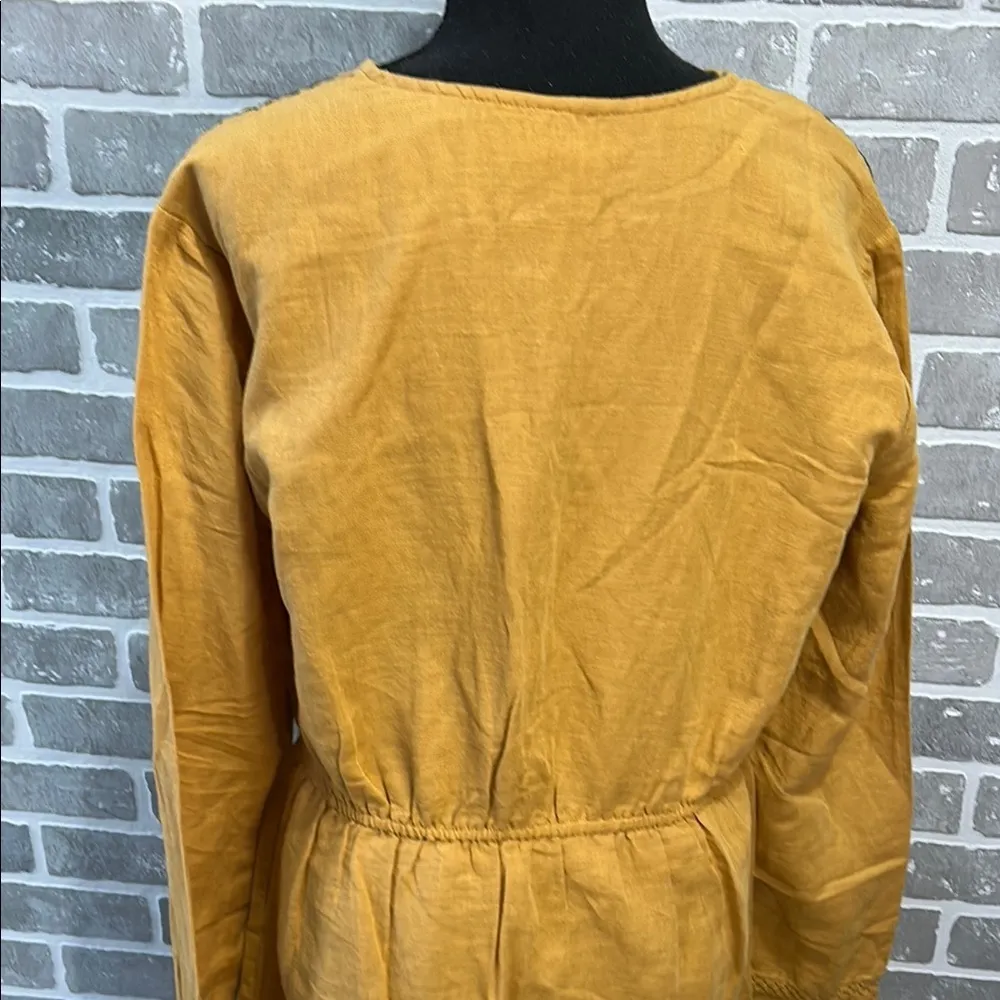 Revolve‎ Tularosa Keelan Linen Long Sleeve Embroidered Mini Dress Curry
Yellow L - Image 9