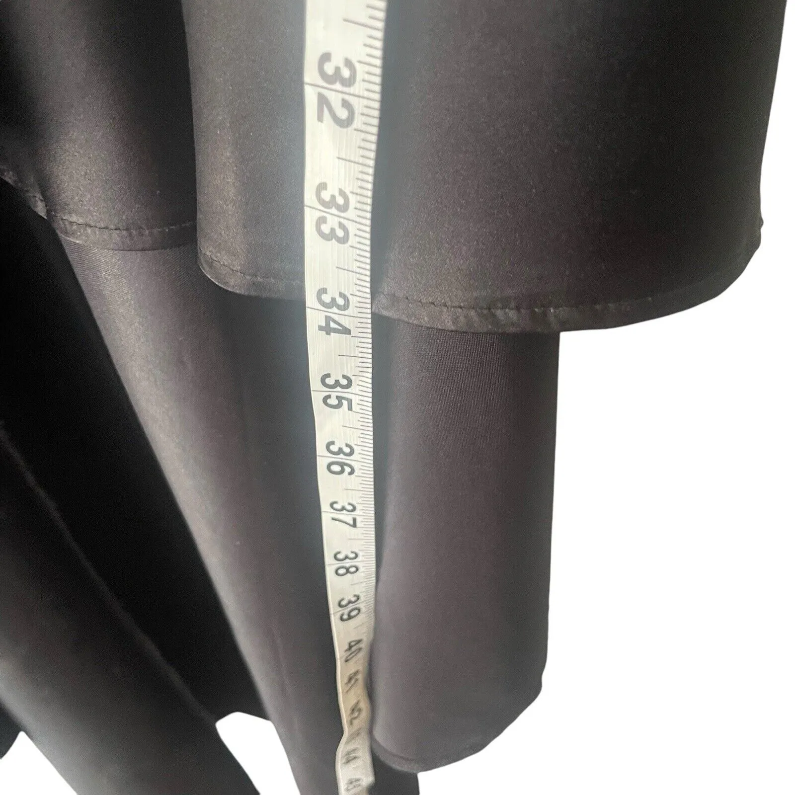 Witchy Women's Size Large Black Lace Vampire Goth High Low‎ Satin Dress - Image 8