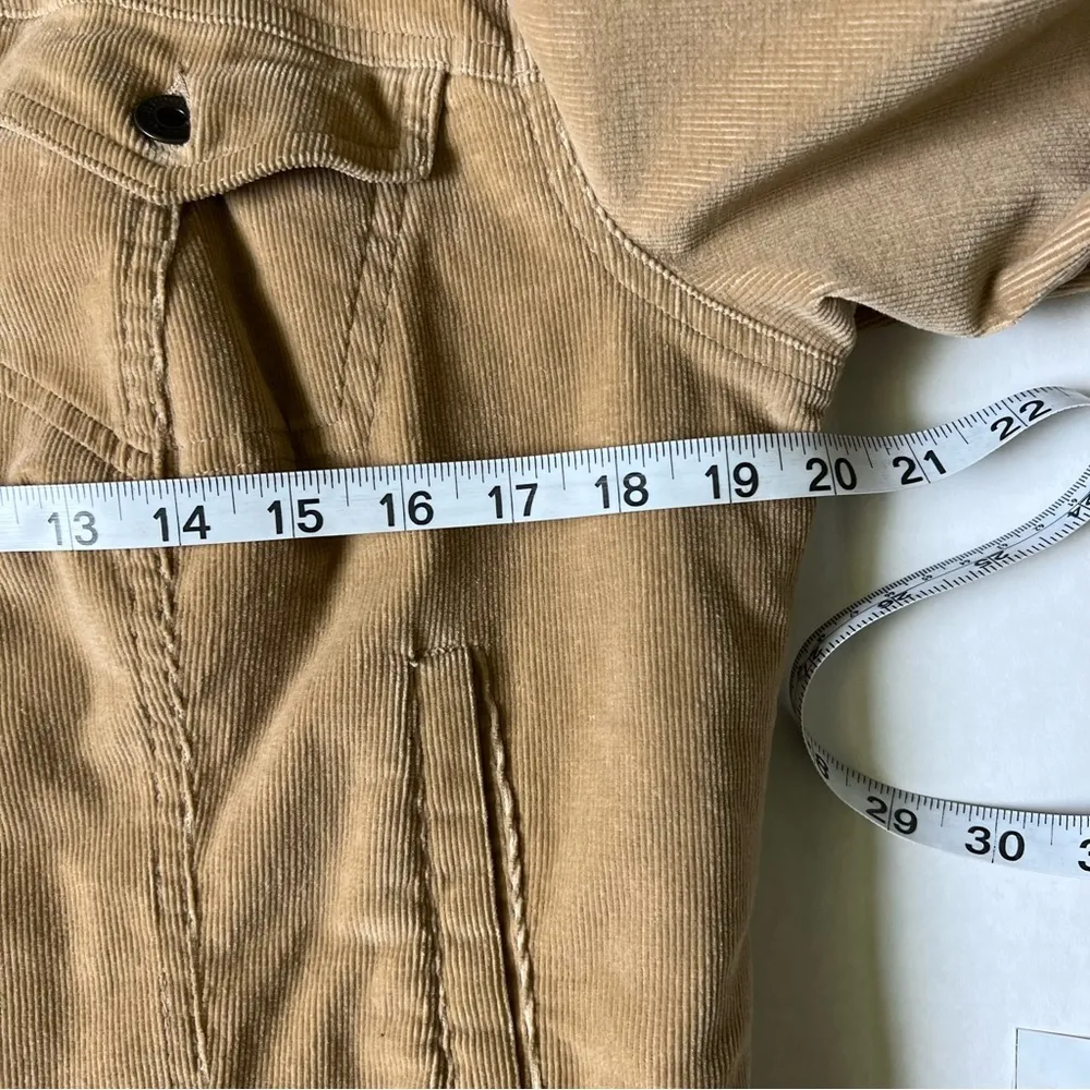 Y2k  corduroy button up jacket tan size medium - Image 12