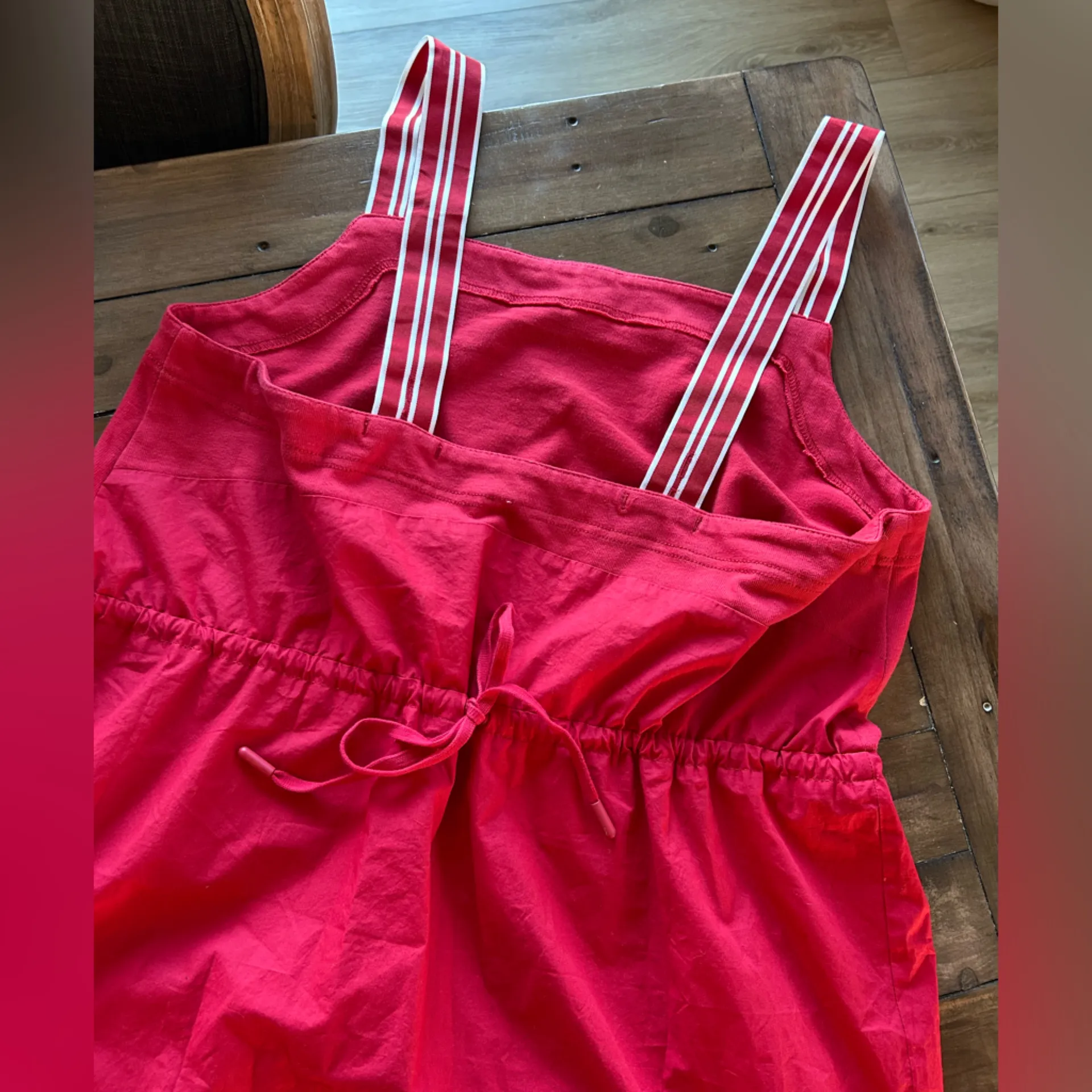 Daily Practice Anthropologie Red Sporty Cotton Mini Dress XL - Image 8