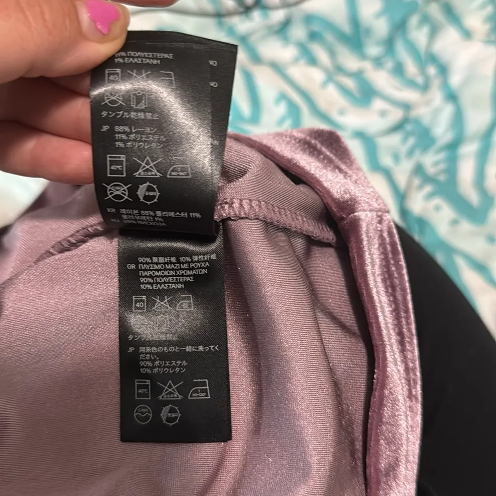 Divided by H&M Velvet Front Zip Long Sleeve Dress Eggplant 6 - Image 6