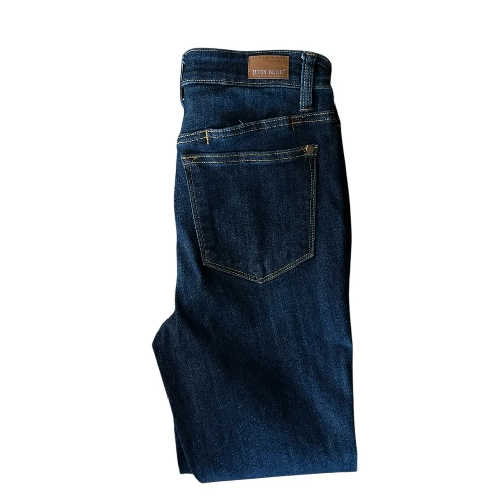 Mid Rise Jean Sz 3/26 Skinny Fit Dark Denim Stretch JB82409 Ankle - Image 2