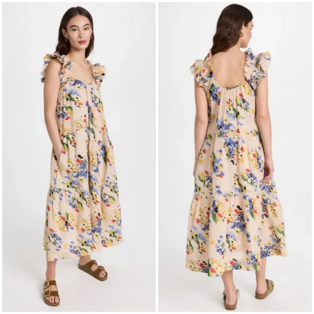 πTHE GREAT.π The Dove Dress ~ Bright Grove Floral Print Size 1 = Small - Image 7