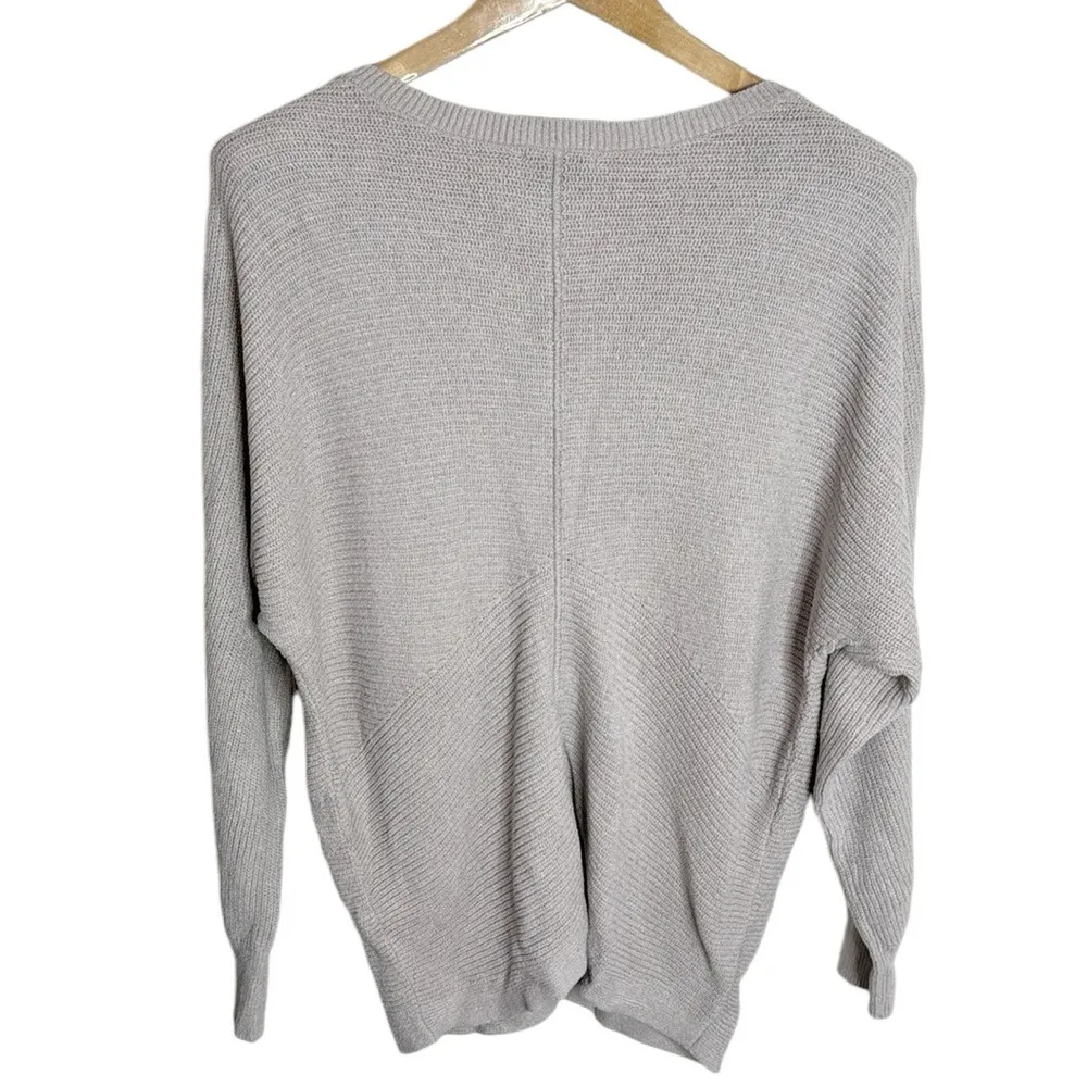 J.Jill boatneck textured ribbed dolman Sleeve Sweater Dusty lilac  Size M - Image 2