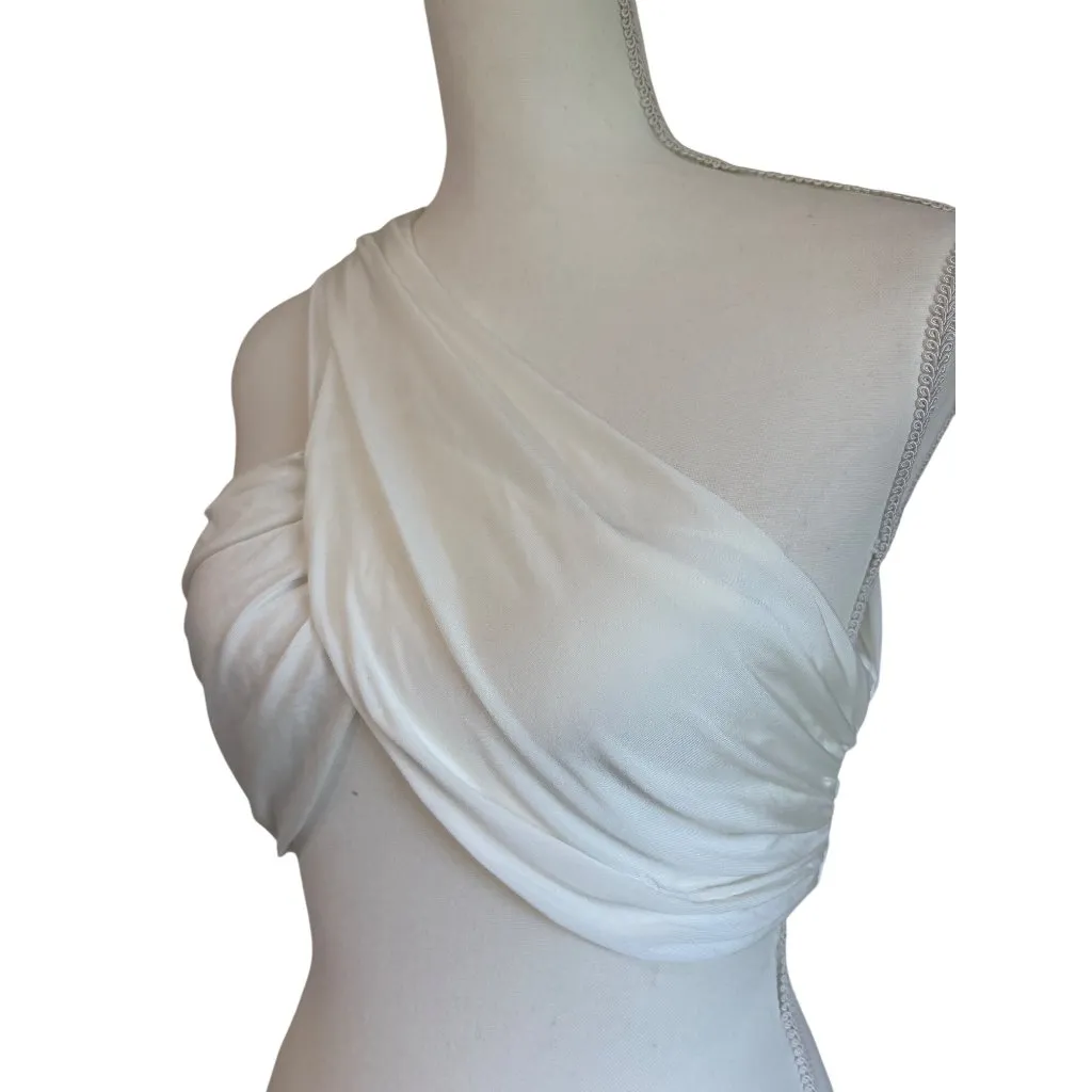 Michael Costello x REVOLVE Magnolia Top in ivory Large Womens Cropped - Image 6