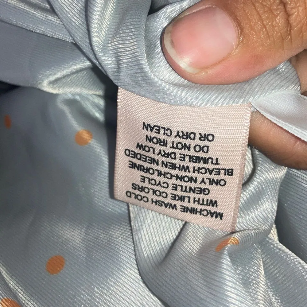 Philosophy Women's Light Blue Faux Fur snap closure Jacket Large #737 - Image 10