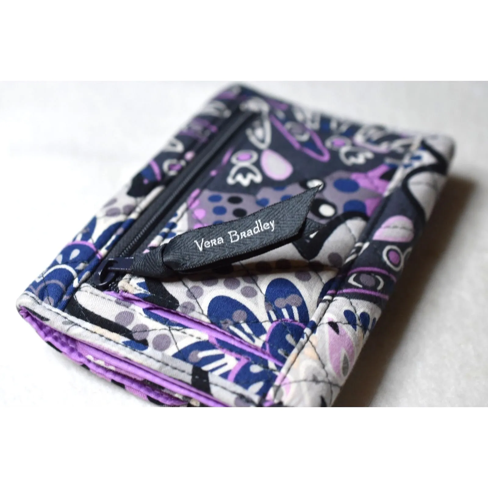 Vera Bradley RFID Momosa Tri Fold ID/Card/Coin Casual Fashion Wallet - Image 3