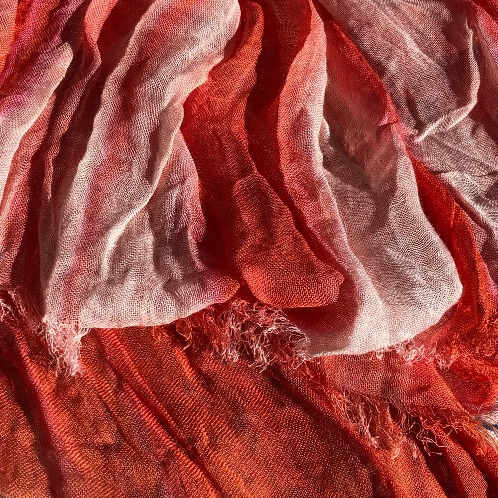 American Eagle AEO Orange Scarf 36”x72” - Image 5