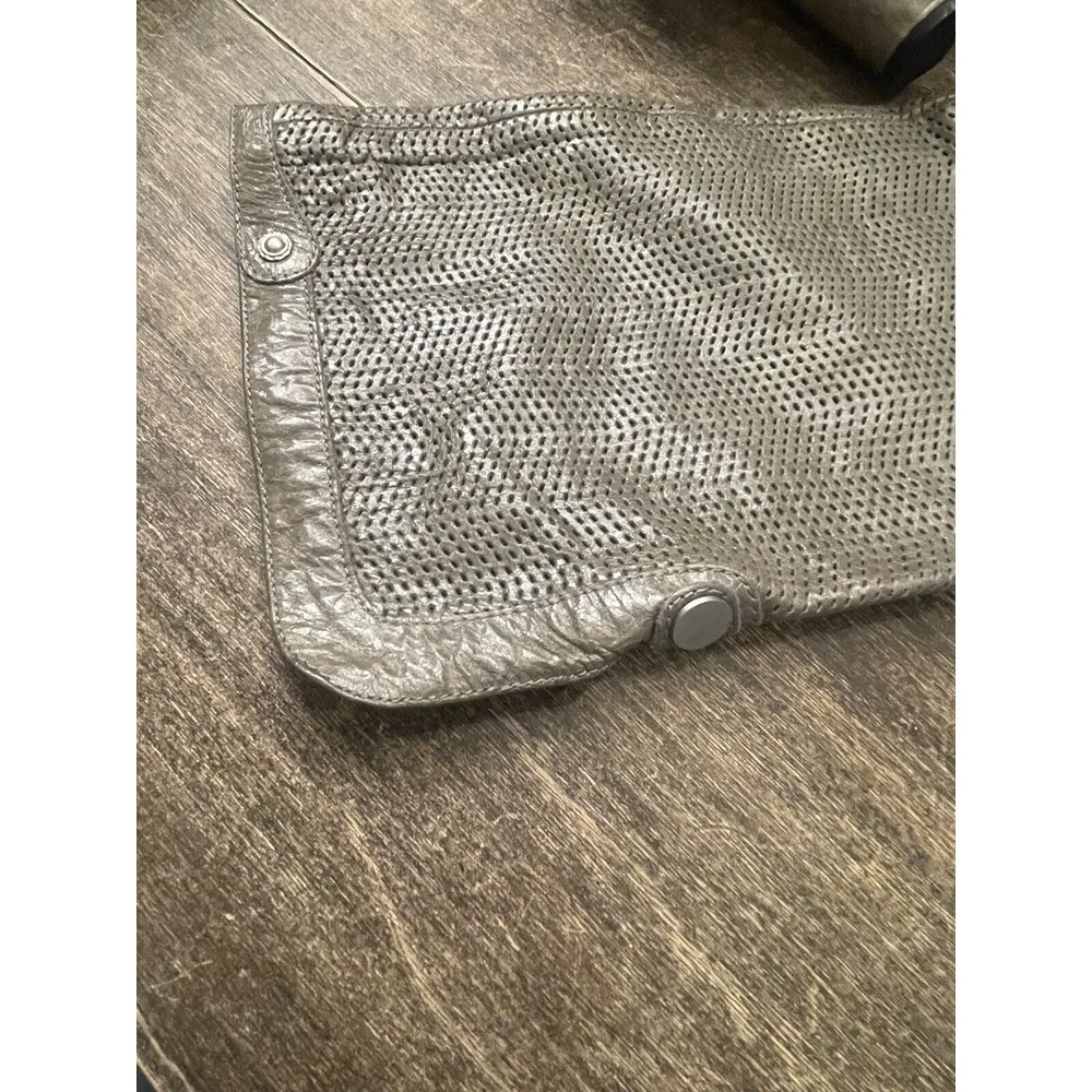 Jeffery Campbell Perforated Knee High Green Boots Size 8‎ Heeled - Image 7