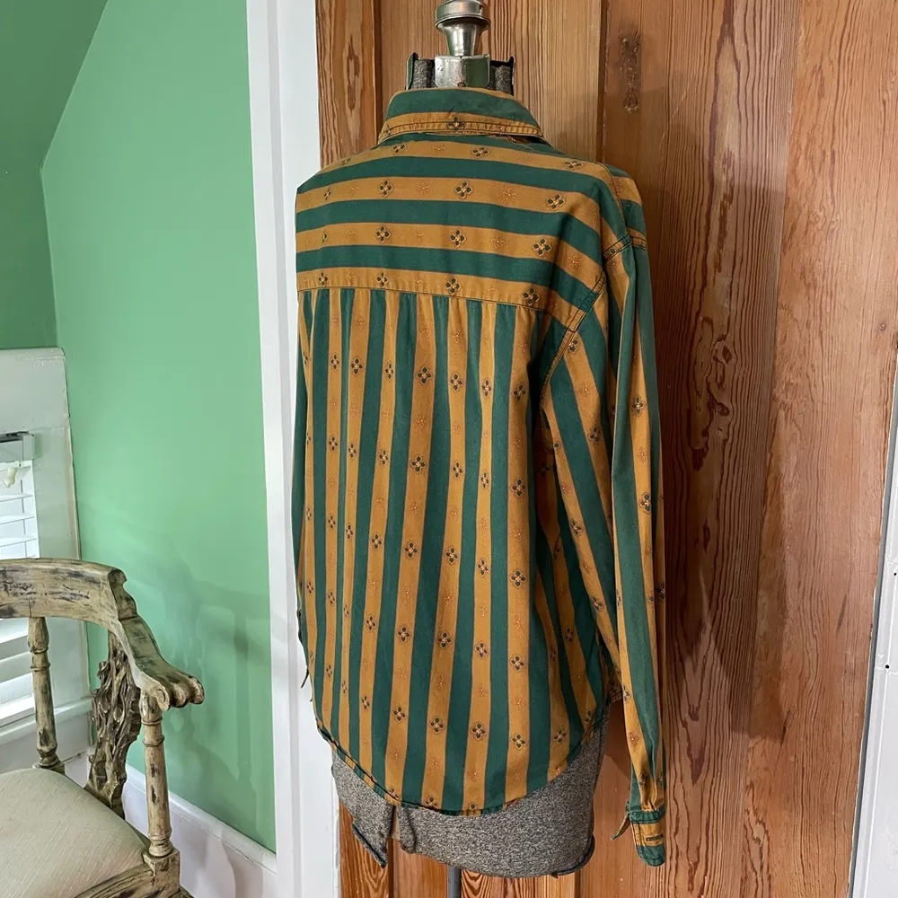 Vintage Jeanswear Jennifer Moore Western Cowboy Stripe Button Up - Image 8