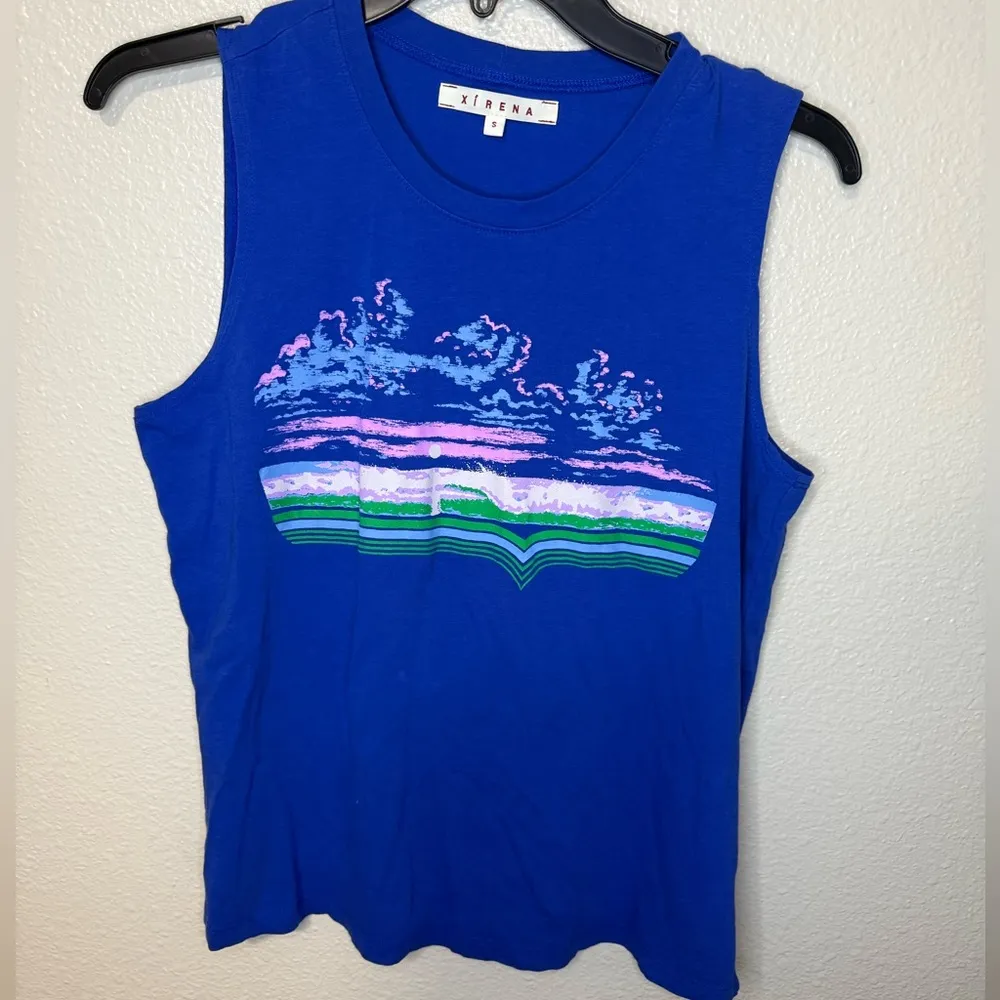 Xirena true tank in surfer blue Purple - Image 2