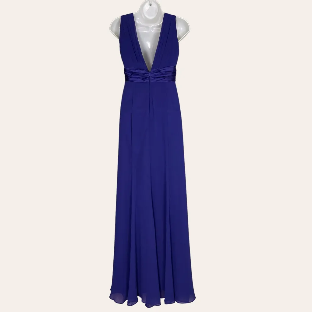 Ever Pretty Dress Prom Bridesmaid ALTERED V-Neck High Slit Chiffon‎ Satin Maxi - Image 2