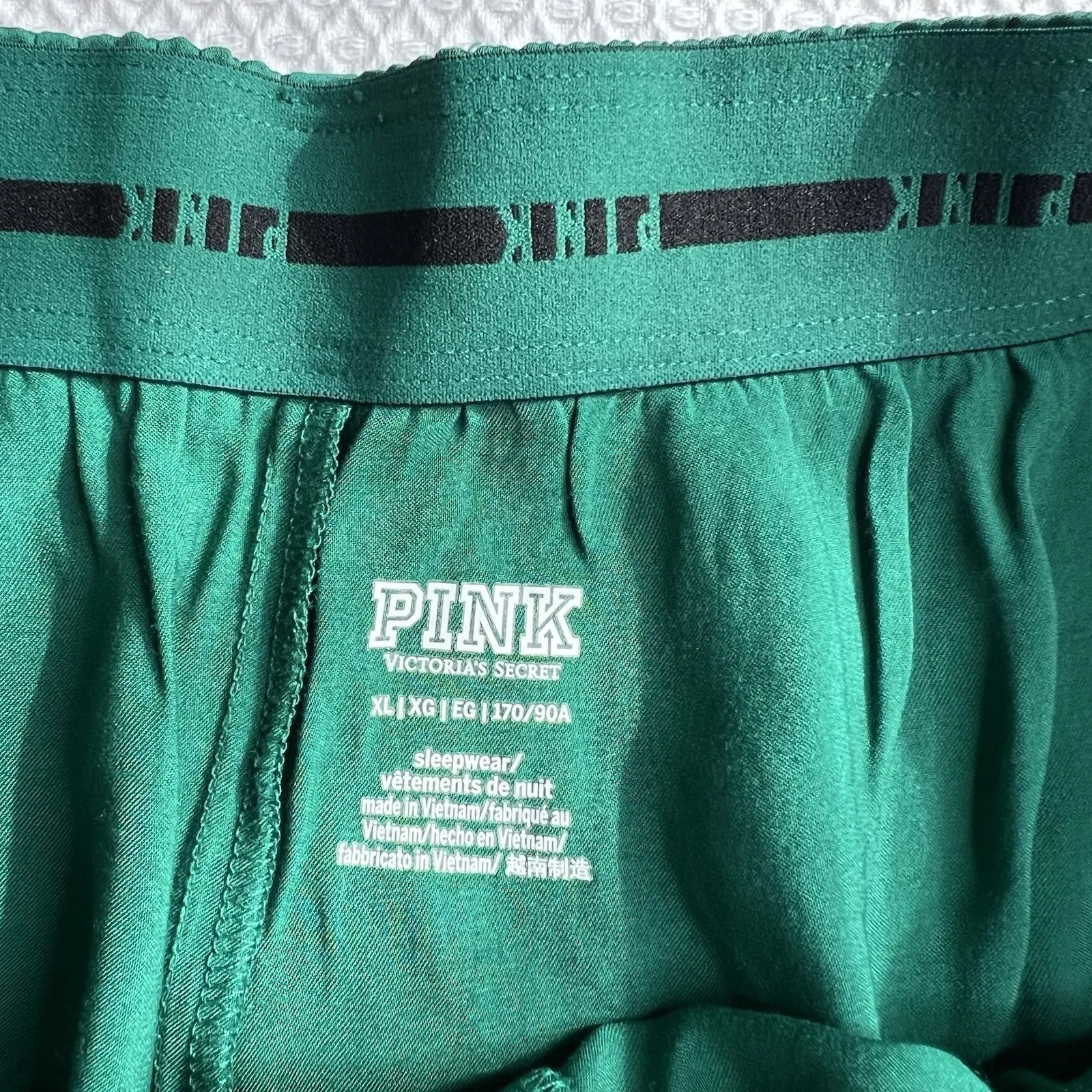 Victoria's Secret Pink Women Size‎ XL Pajama Shorts 2 Pair - Green and Pink NWOT - Image 7