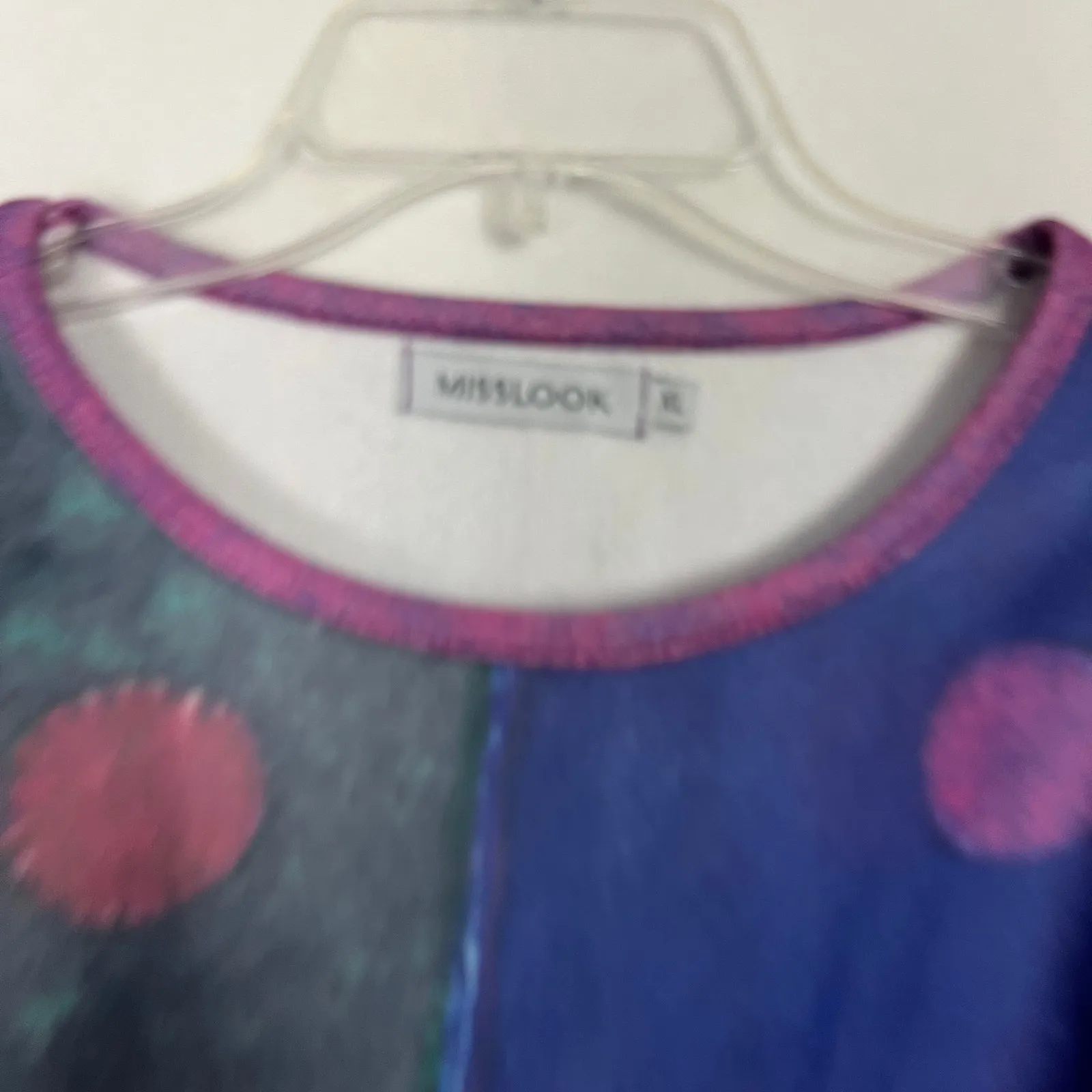 Miss Look  Flared Sleeve Multicolor Women's Pullover Size XL - Image 2