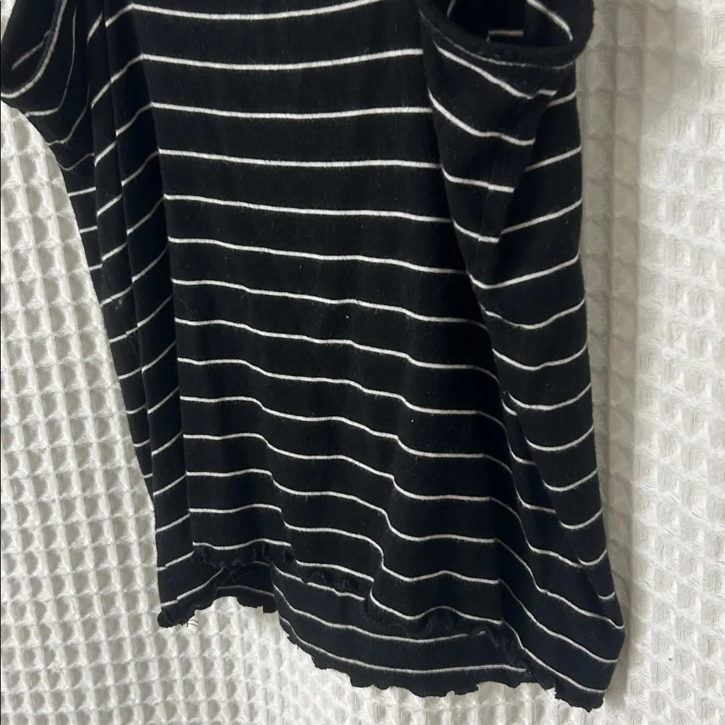 American Eagle Soft & Sexy Black and White Stripe Tank Small - Image 4