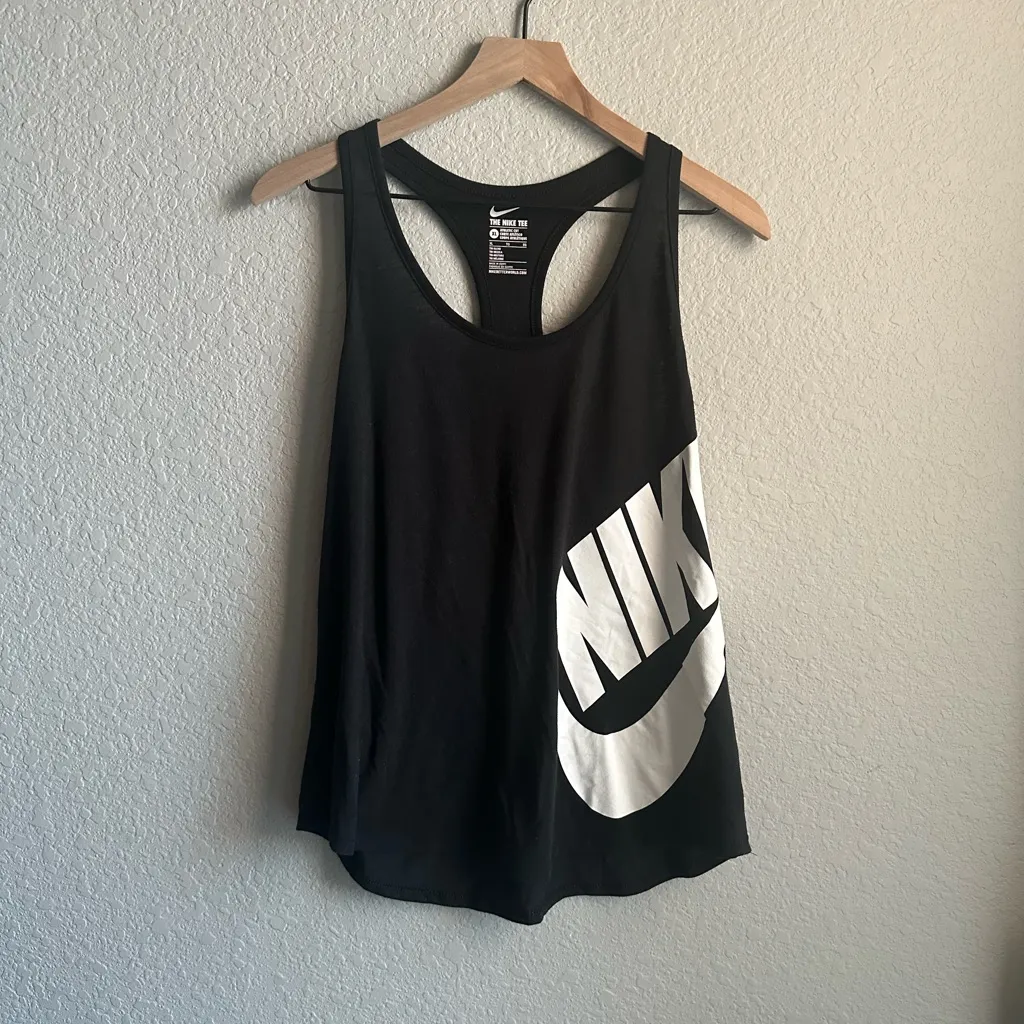🖤Nike Futura Black and White Logo Racer Back Tank Top - Image 3