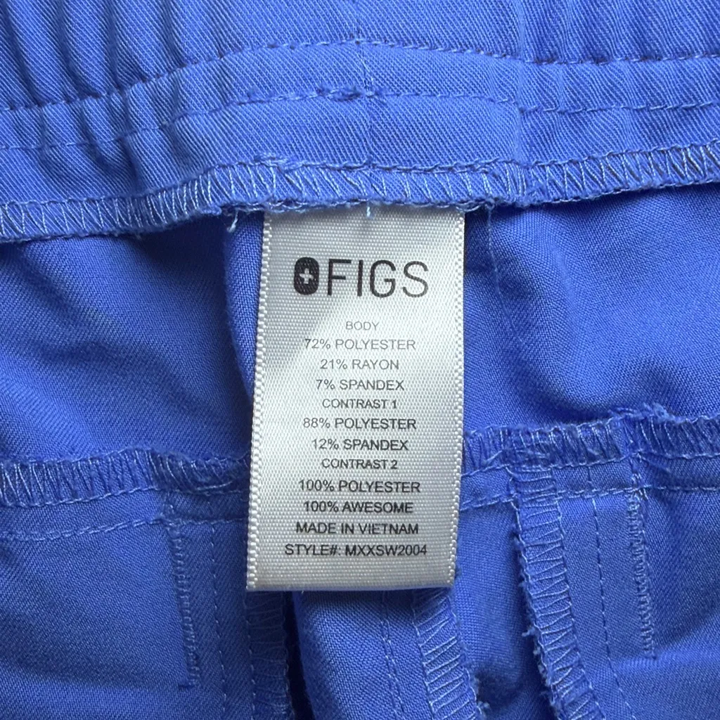 Figs Slate Blue Joggers Pants Size Large - Image 5