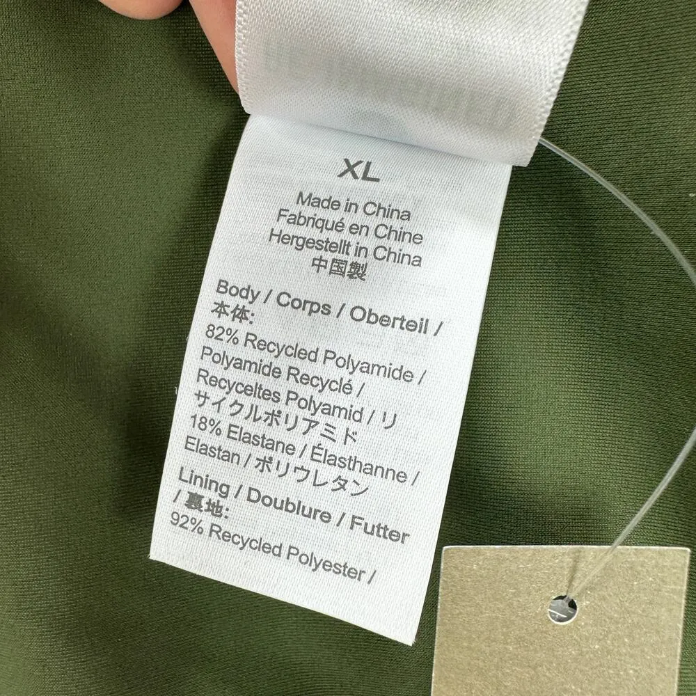 J.Crew Curved Waist Cheeky Bikini Bottom Beach Swim Minimalist Green XL NWT - Image 6